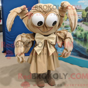 Mascot character of a Tan...