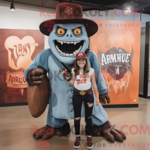 Mascottefiguur van een...