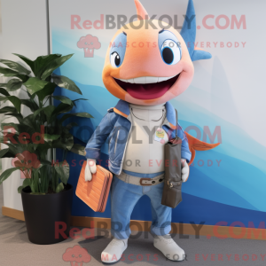 Mascot character of a Peach...