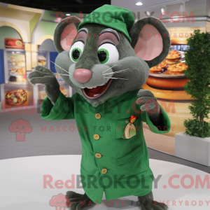 Mascot character of a Green...