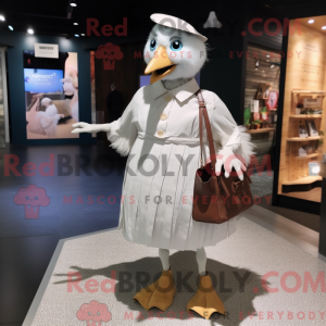 Mascot character of a Dove...