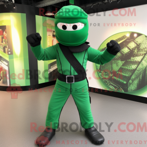 Mascot character of a Green...