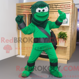 Mascot character of a Green...