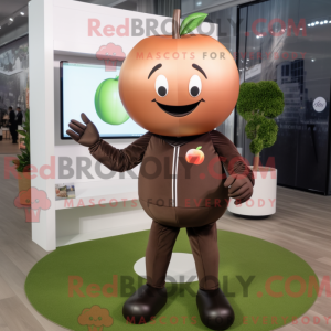 Mascot character of a Brown...