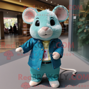 Máscara de hamster azul...