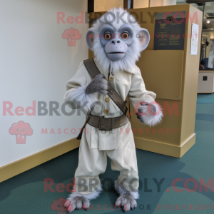 Maskottchen eines silbernen...