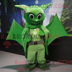Mascot character of a Green...