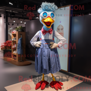 Maskot karakter af en høns...