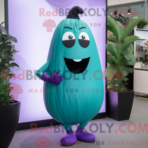 Mascot character of a Cyan...