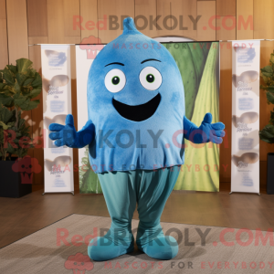 Mascot character of a Blue...