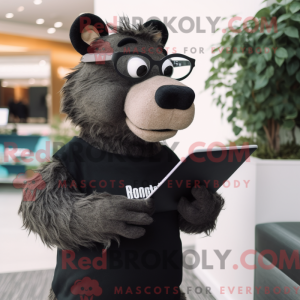 Mascot character of a Black...