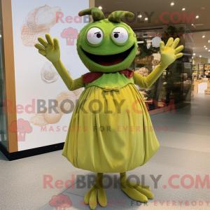 Mascot character of a Olive...