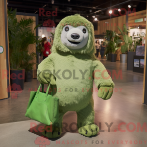 Mascot character of a Green...