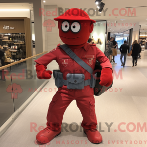 Mascot character of a Red...