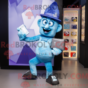 Maskot postava Blue Ice...