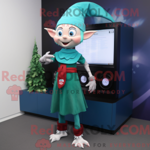 Mascot character of a Teal...