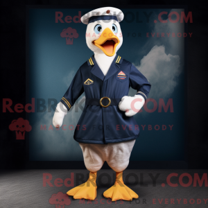 Mascot character of a Navy...