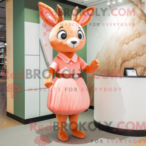 Mascot character of a Peach...