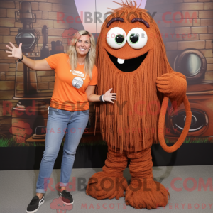 Maskot karakter af en Rust...