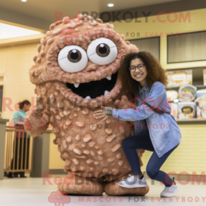 Mascot character of a Brown...