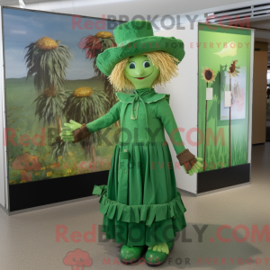 Mascot character of a Green...