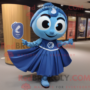 Mascot character of a Blue...