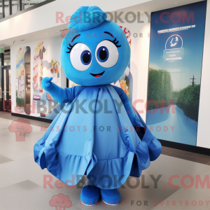 Mascot character of a Blue...