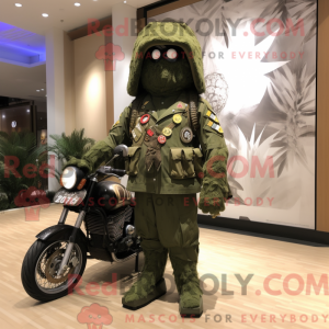 Mascot character of a Olive...