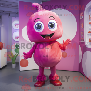 Mascot character of a Pink...