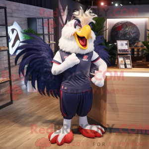 Mascot character of a Navy...