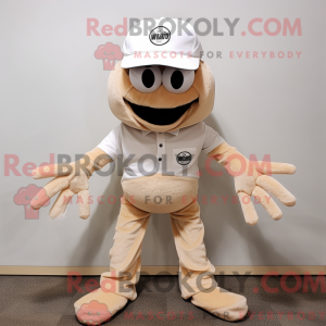 Mascot character of a Beige...