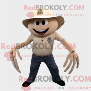 Mascot character of a Beige...