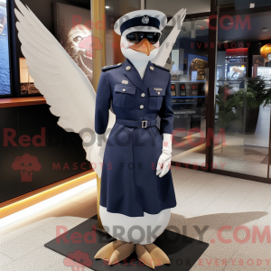 Mascot character of a Navy...