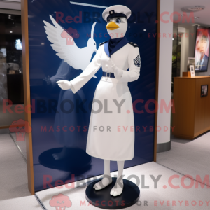 Mascot character of a Navy...