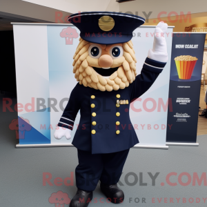 Mascot character of a Navy...