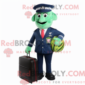 Mascot character of a Navy...