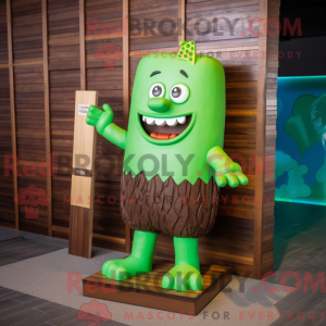 Mascot character of a Green...