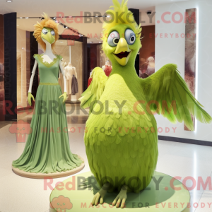 Mascot character of a Olive...
