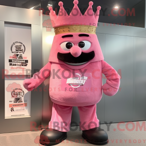 Mascot character of a Pink...