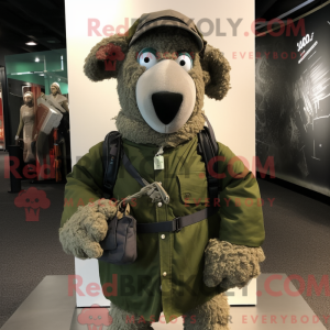 Mascot character of a Olive...
