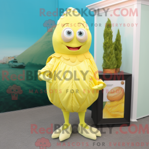 Mascot character of a Lemon...