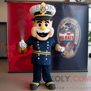 Mascot character of a Navy...