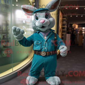 Mascot character of a Teal...