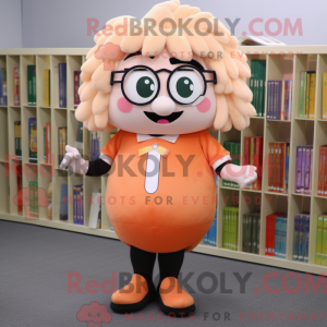 Postava maskota broskvového...