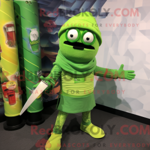 Mascot character of a Lime...