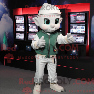 Mascot character of a White...