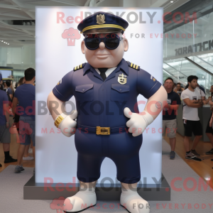 Mascot character of a Navy...