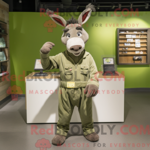 Mascot character of a Olive...
