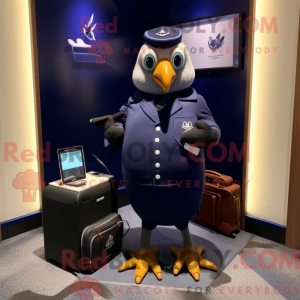 Mascot character of a Navy...
