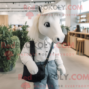 Mascot character of a White...